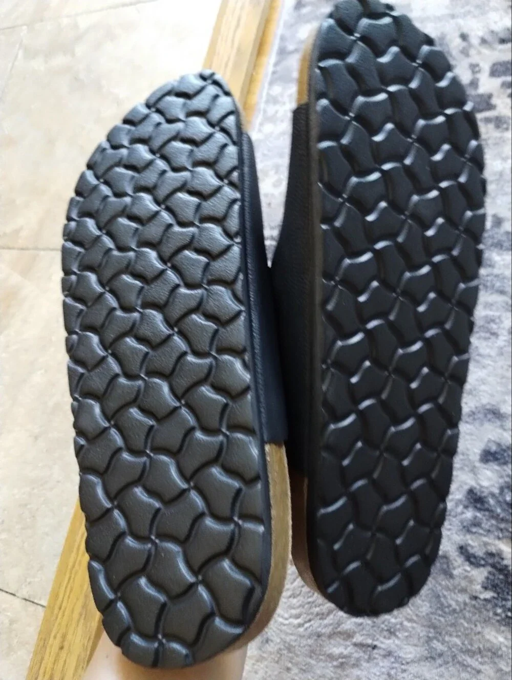 Esmara Men’s Black Double-Buckle Comfort Slides